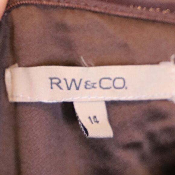 NWT Y2K Prom Graduation Brown/Cream Bubble Hem Strapless Dress Sz 14 - Picture 5 of 5